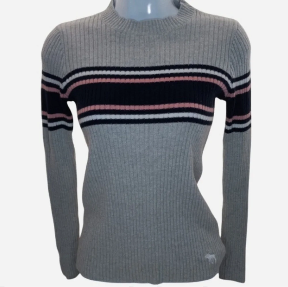 Abercrombie & Fitch Y2K Ribbed Striped Sweater